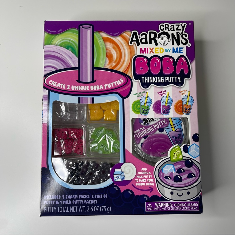 NEW Crazy Aaron's Mixed By Me Boba Thinking Putty Kit
